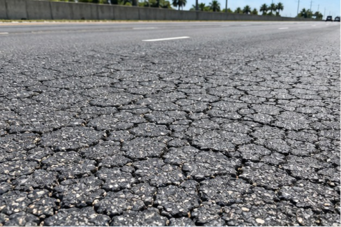 Roadway pavement illustrative item